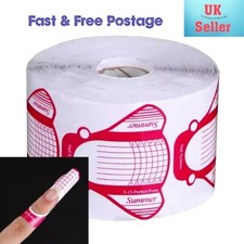 Nail Art Form Stickers Self adhesive Extension UV Builder Tips Gel Forms. UK