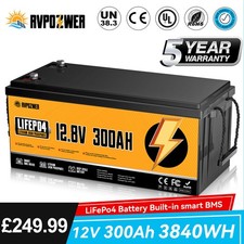 12v 300ah lifepo4 lithium - 300ah,