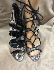 Zara Snakeskin Block Heel