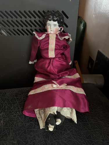 Antique german china head doll - china,