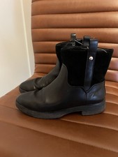 FITFLOP BLACK LEATHER FOLDED