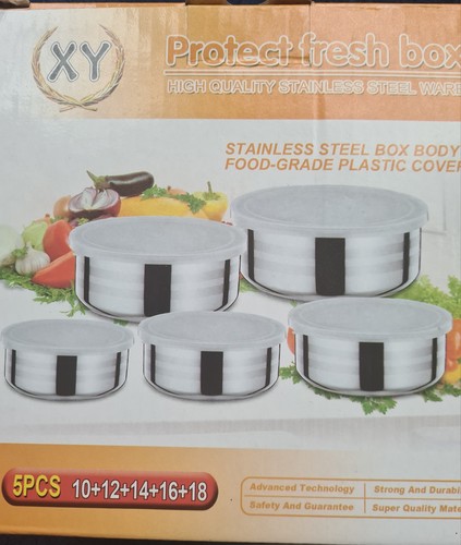 5pcs stainless steel food - 5pcs,
