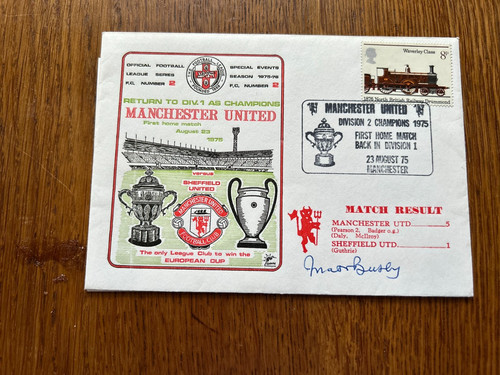 Matt busby hand signed - matt,