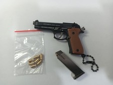 ✅ Free Name engrave ✅Pistol ✅Miniature Gun Pistol Keychain✅+ 7 bullets   ✅#222