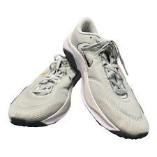 Nike Legend Essential 3 Trainers - Mens Size UK 10 - White/Grey