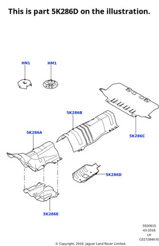 Land rover genuine heat shield - land,