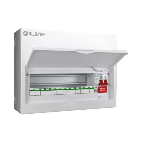 Live way consumer unit 100 - live, 9