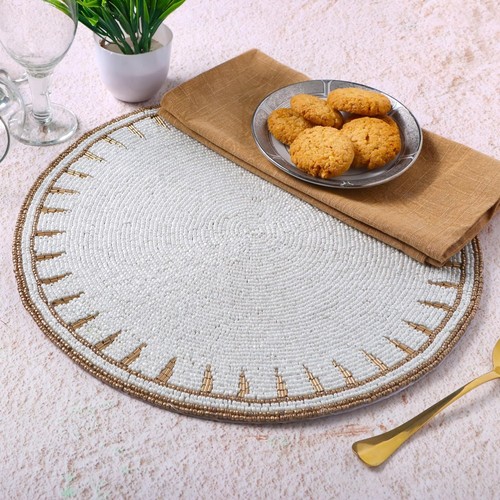 Beaded placematss for dining - placematss,