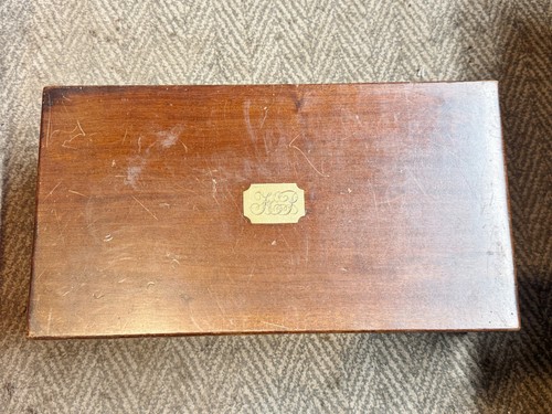 Antique wood and - and, inlaid