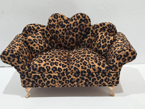 Leopard print sofa - leopard, jewelry