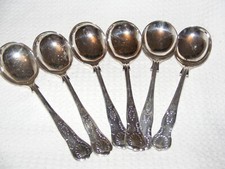 6 ANTIQUE A1 SILVER PLATED