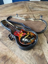 BOB MARLEY Original Reggae Rasta Ganja  Miniature Tribute Guitar & Guitar Case