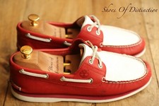 Timberland Red White Leather