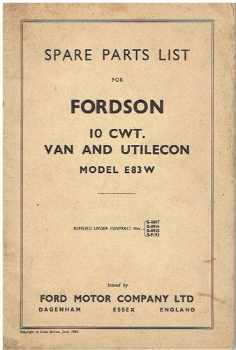 Fordson ww2 e83w - e83w, van