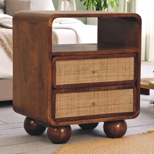 Handcrafted solid wood bedside - solid,