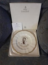 Royal Crown Derby Plate Devon Malcolm Cricketer