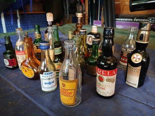 Miniature empty alcohol - miniature,