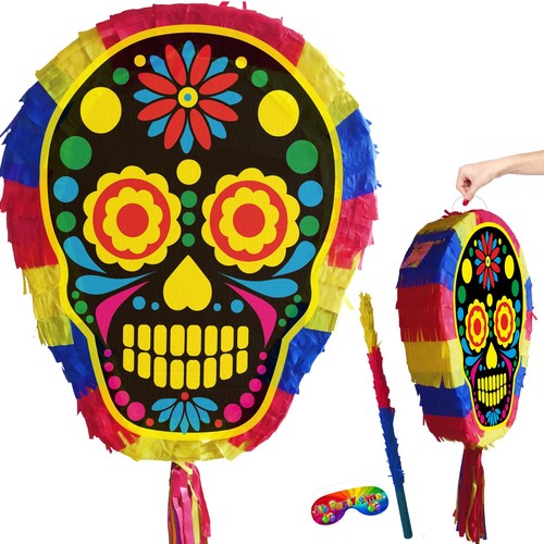 Skull piñata smash party - piñata,