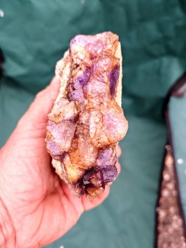 Blue john fluorite raw - blue,