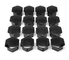 GENUINE PEUGEOT CITROEN C1 C2 C3 DS3 WHEEL NUT BOLT COVERS SHORT 17mm x16 BLACK