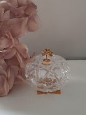 Classic Collection - Killarney Crystal Ireland Shamrock 22k Gold Trinket Dish 