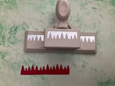 Martha Stewart Border Edge Christmas Row of TREES Pine Forest Craft Punch Cutter