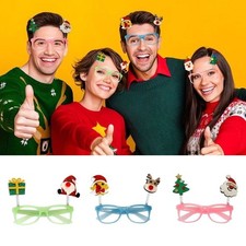 Flashing Christmas Luminous Eyeframe Colorful Glowing Glasses  Cosplay