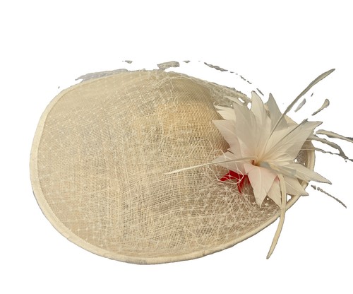 Champagne fascinator hat - champagne,
