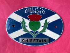 Vintage Albion chieftain lorry car enamel badge motor truck commercial vehicle
