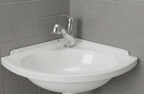Plastic corner sink mixer - plastic,