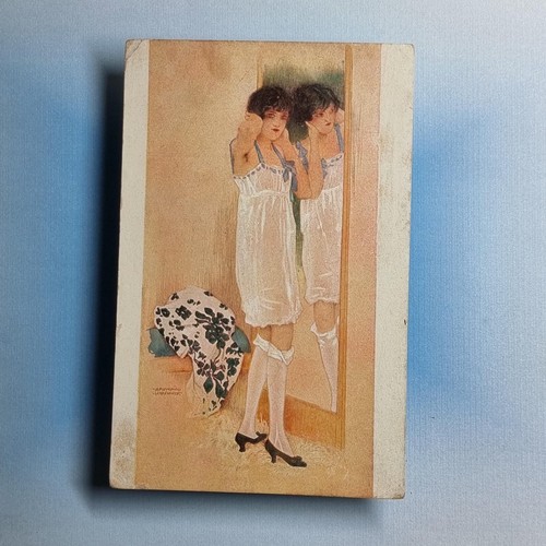 Risque glamour postcard c1915 - glamour,