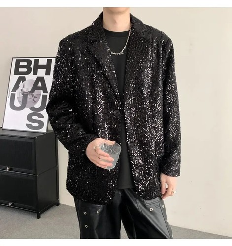 Men sparkly sequin - men's, blazer
