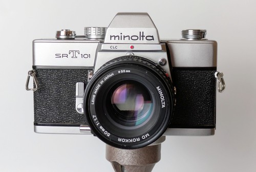 Minolta srt101 with - minolta, f1.7