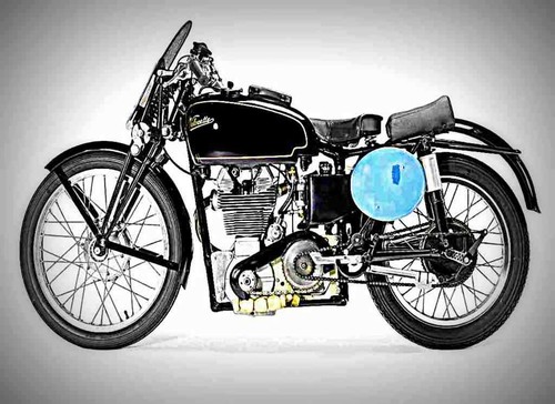 Metal sign velocette - velocette, ktt