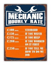 Funny "Mechanic Hourly Rate"