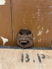 Indonesian Wood Face Mask Wooden Bali Sculpture Hand Carved Tribal