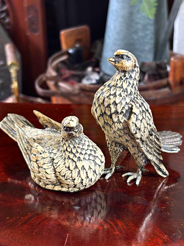 Vintage cast metal quail - vintage, cast‑metal