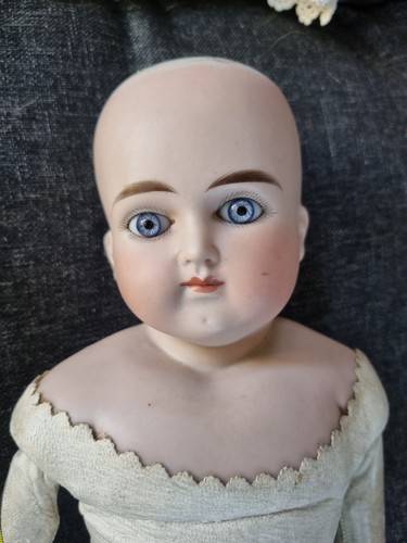 Old antique doll porcelain - old,