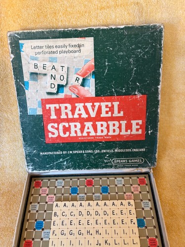 Vintage travel scrabble - travel,