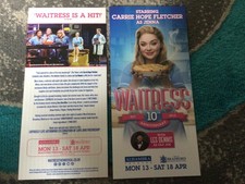THE WAITRESS THEATRE FLYERS X