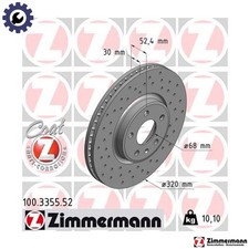 2x BRAKE DISC 100.3355.52 FOR