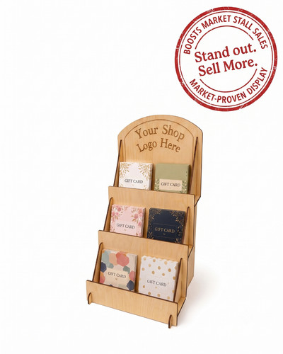 Tier wooden card - 3-tier,