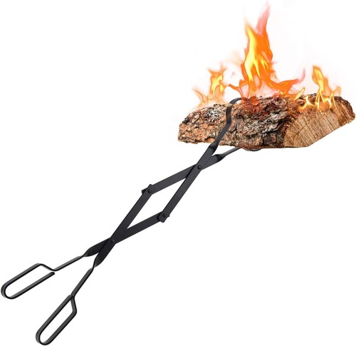 Log grabber fireplace tongs - log,