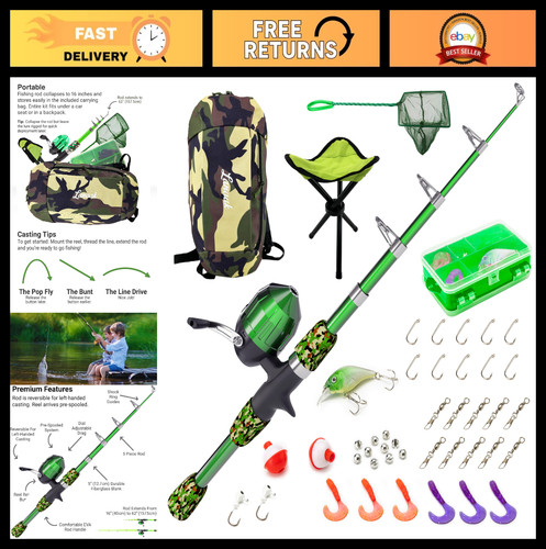 Toddler fishing pole - &, tackle