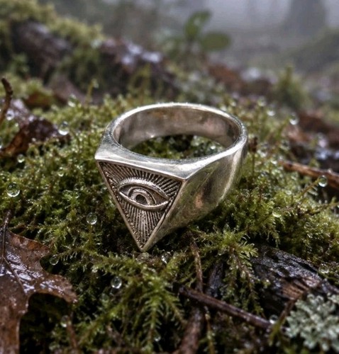 Masonic third eye mens ring - masonic,