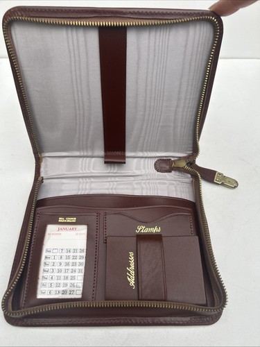 Leather organiser portfolio - leather,