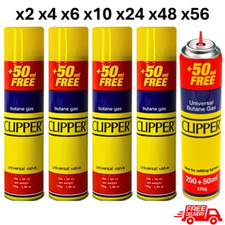 Clipper Butane Gas Universal Fluid Fuel Lighter Refill 300ML High Quality 2-56Pk