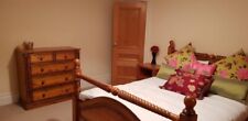 wooden bedroom furniture set with bed,wardrobe, chest of drawers and side tables