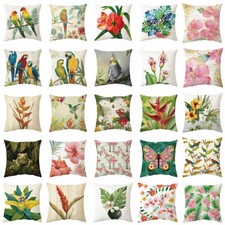 Birds Parrot Throw Pillow Case