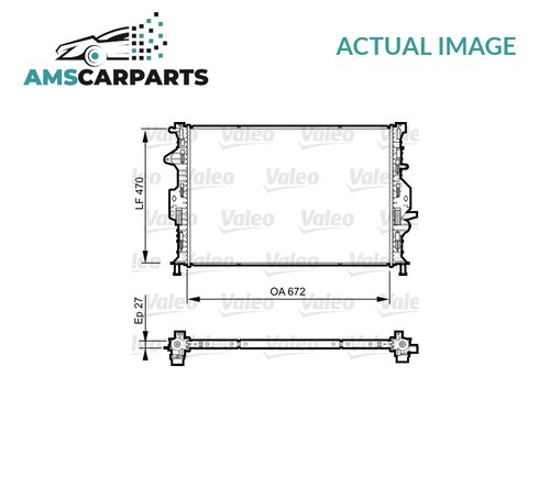 Engine cooling radiator 735374 - engine,